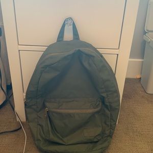 Army green backpack